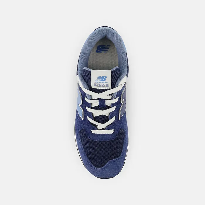 Size 35 8211 7 New Balance Kids 574 NB Navy with Heritage Blue