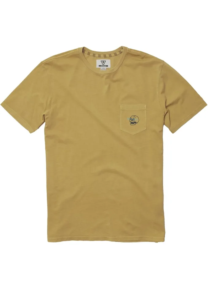 Skully Ss Pkt Tee OCHRE Men Premium Tees Vissla Skully Ss Pkt Tee OCHRE Men Premium Tees Vissla