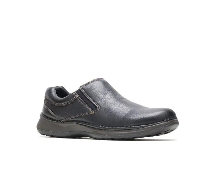 SlipOns Men Lunar Ii Black Leather Hush Puppies SlipOns Men Lunar Ii Black Leather Hush Puppies
