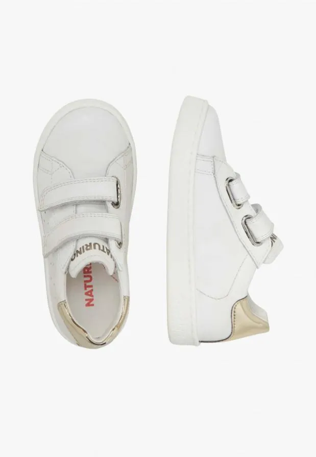 Sneakers Kids Naturino NATURINO HASSELT 2 VL Whiteplatinum Sneakers Kids Naturino NATURINO HASSELT 2 VL Whiteplatinum