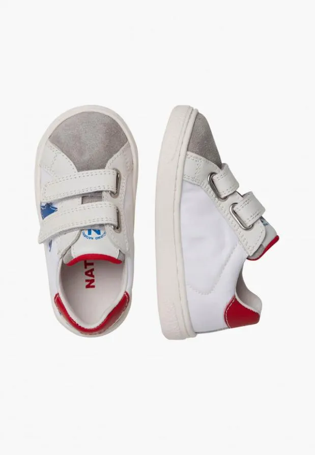 Sneakers Kids Naturino NATURINO PINN VL Leather And Suede Sneakers Whitegrey Sneakers Kids Naturino NATURINO PINN VL Leather And Suede Sneakers Whitegrey