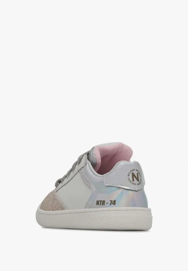 Sneakers Kids Naturino NATURINO QUAR ZIP Whitesilver Sneakers Kids Naturino NATURINO QUAR ZIP Whitesilver