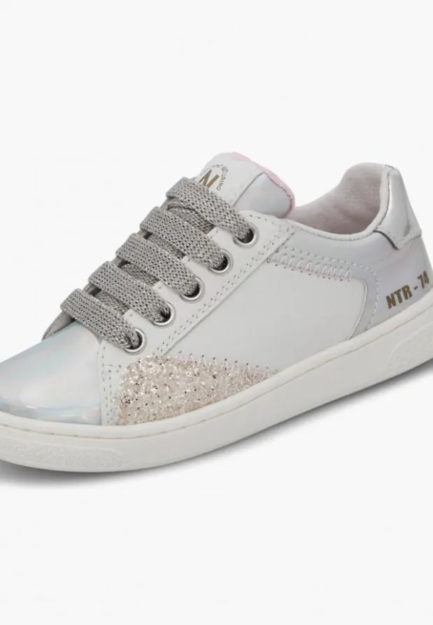Sneakers Kids Naturino NATURINO QUAR ZIP Whitesilver Sneakers Kids Naturino NATURINO QUAR ZIP Whitesilver