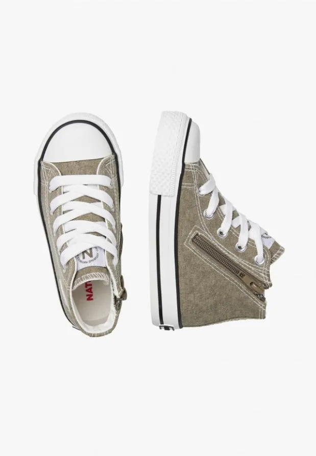 Sneakers Kids Naturino NATURINO YLFAS Army Green Sneakers Kids Naturino NATURINO YLFAS Army Green