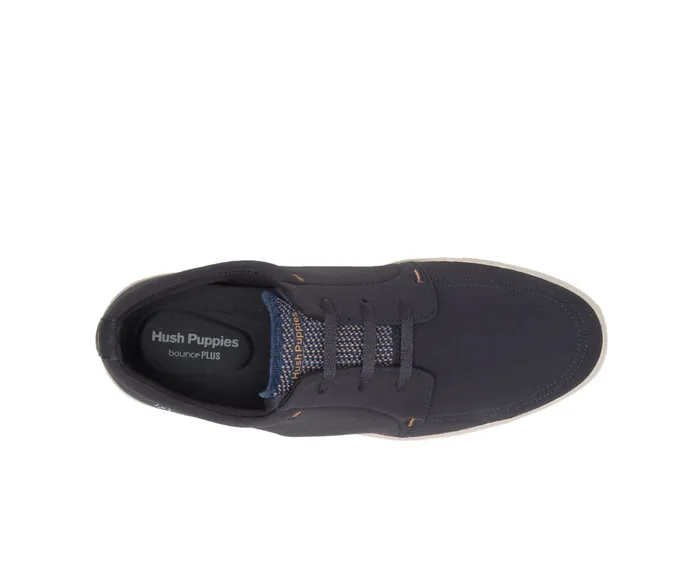 Sneakers Men Briggs Plain Toe Oxford Navy Textile Hush Puppies