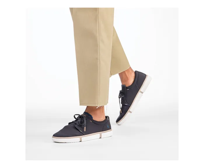 Sneakers Men Briggs Plain Toe Oxford Navy Textile Hush Puppies