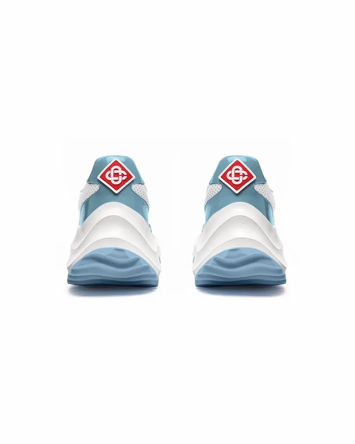 Sneakers Men Casablanca Paris Atlantis White and Powder Blue Sneaker