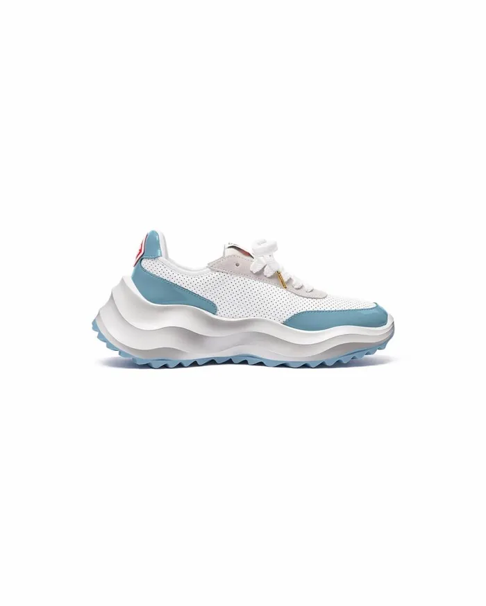 Sneakers Men Casablanca Paris Atlantis White and Powder Blue Sneaker