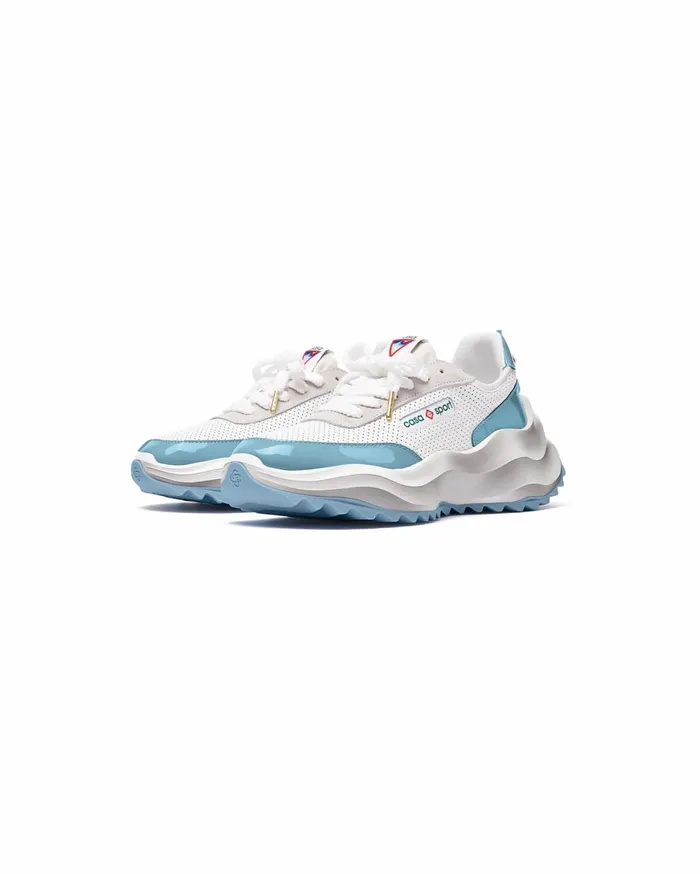 Sneakers Men Casablanca Paris Atlantis White and Powder Blue Sneaker