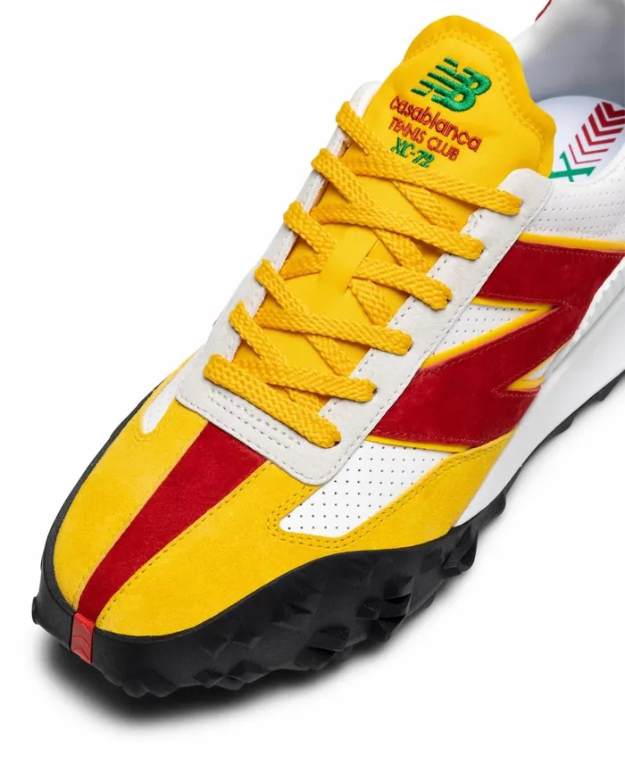 Sneakers MenWomen Casablanca Paris XC72 Red and Yellow Casablanca And New Balance