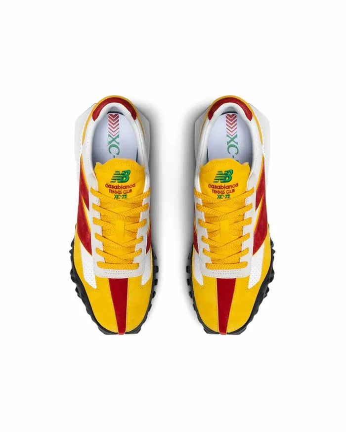 Sneakers MenWomen Casablanca Paris XC72 Red and Yellow Casablanca And New Balance