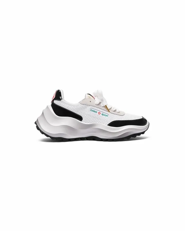 Sneakers Women Casablanca Paris Atlantis White and Black Sneaker