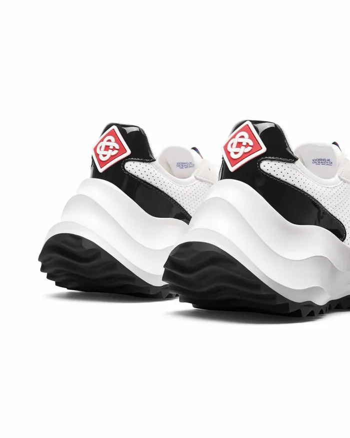 Sneakers Women Casablanca Paris Atlantis White and Black Sneaker