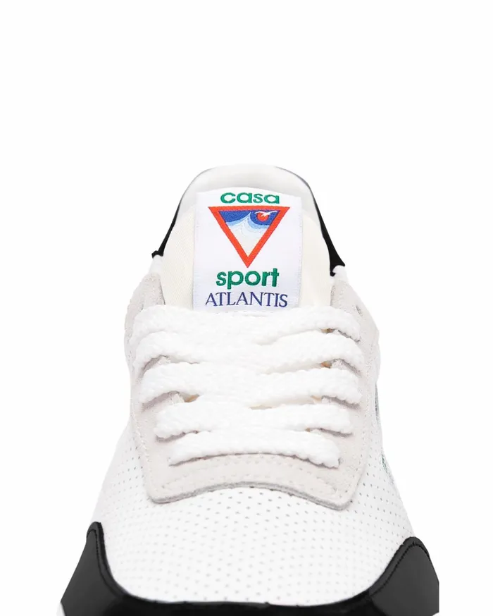 Sneakers Women Casablanca Paris Atlantis White and Black Sneaker