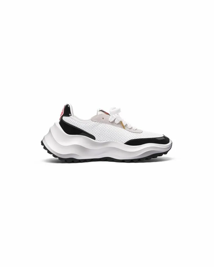 Sneakers Women Casablanca Paris Atlantis White and Black Sneaker