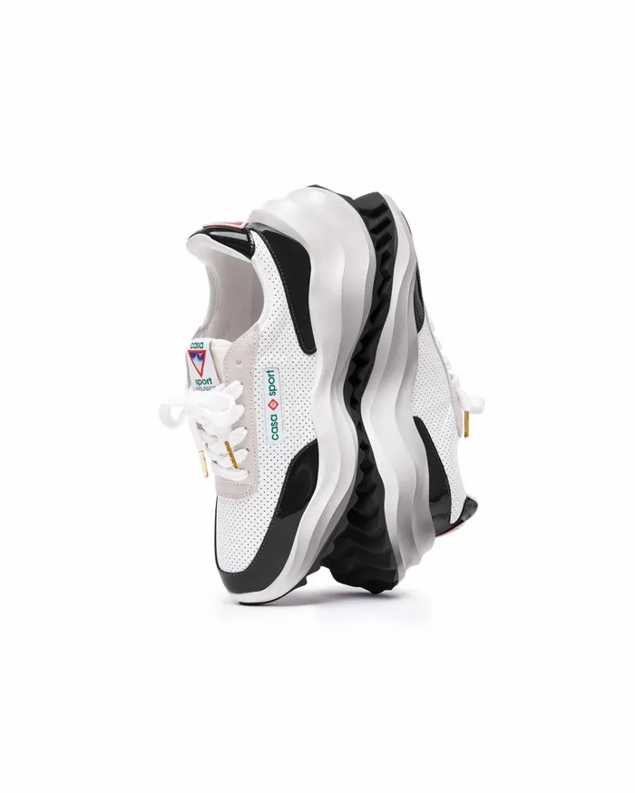 Sneakers Women Casablanca Paris Atlantis White and Black Sneaker