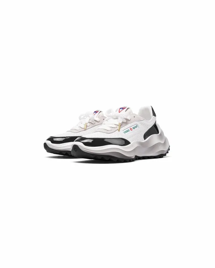 Sneakers Women Casablanca Paris Atlantis White and Black Sneaker