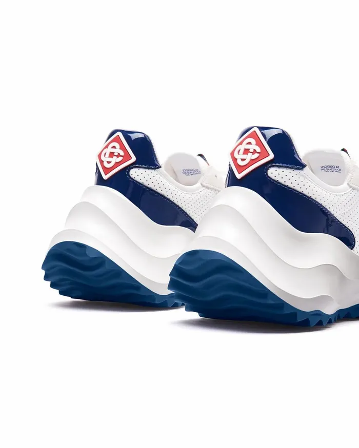 Sneakers Women Casablanca Paris Atlantis White and Midnight Navy Sneaker