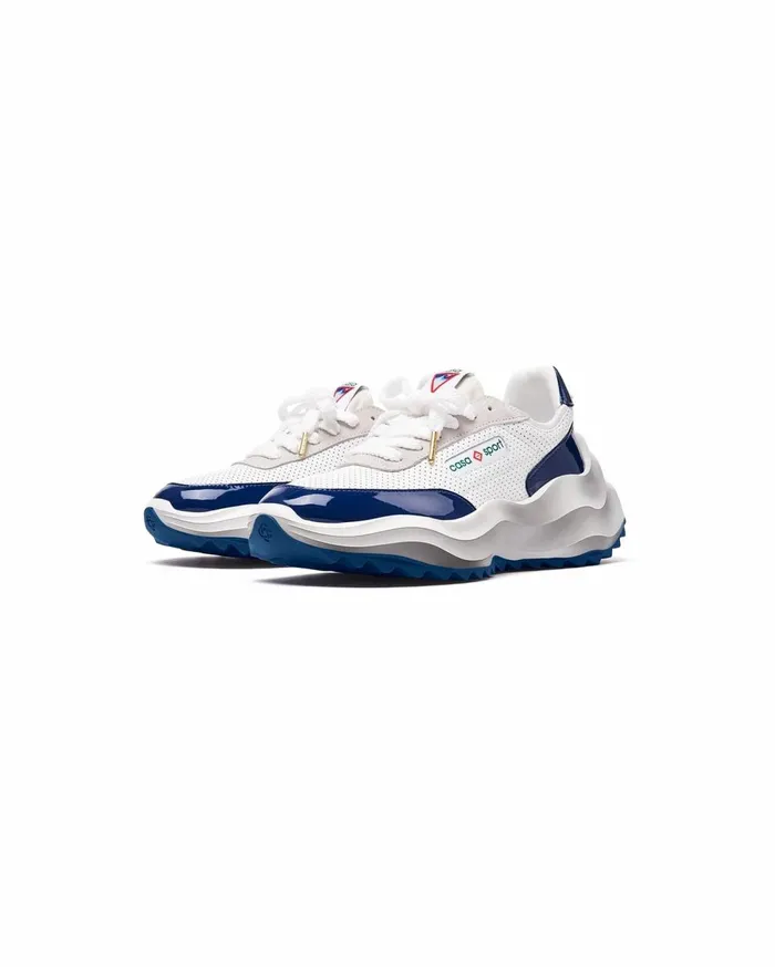 Sneakers Women Casablanca Paris Atlantis White and Midnight Navy Sneaker