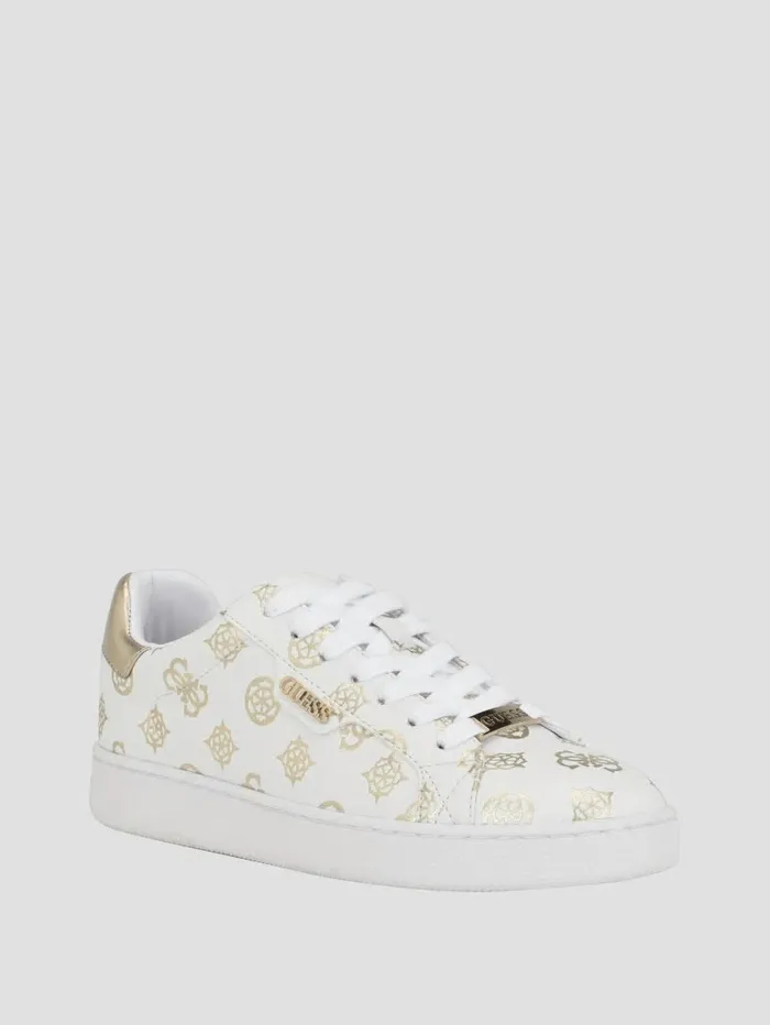 Sneakers Women GUESS Renzy Debossed Logo LowTop Sneakers Gold