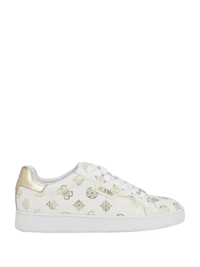 Sneakers Women GUESS Renzy Debossed Logo LowTop Sneakers Gold