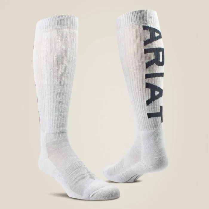 Socks MenWomen Ariat Midweight Over The Calf Western Boot Sock Grey Socks MenWomen Ariat Midweight Over The Calf Western Boot Sock Grey