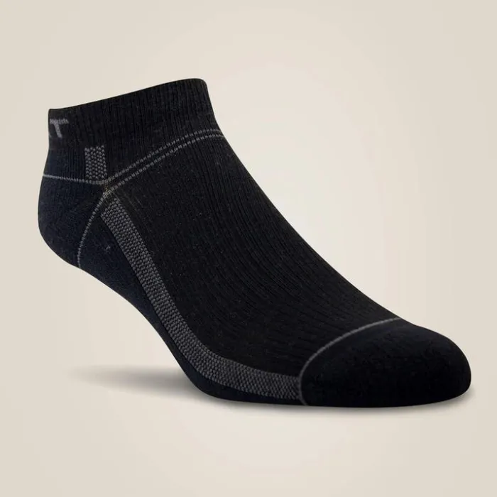 Socks Women Ariat VentTEK Lightweight Low Cut Boot Sock 3 Pair Pack Black