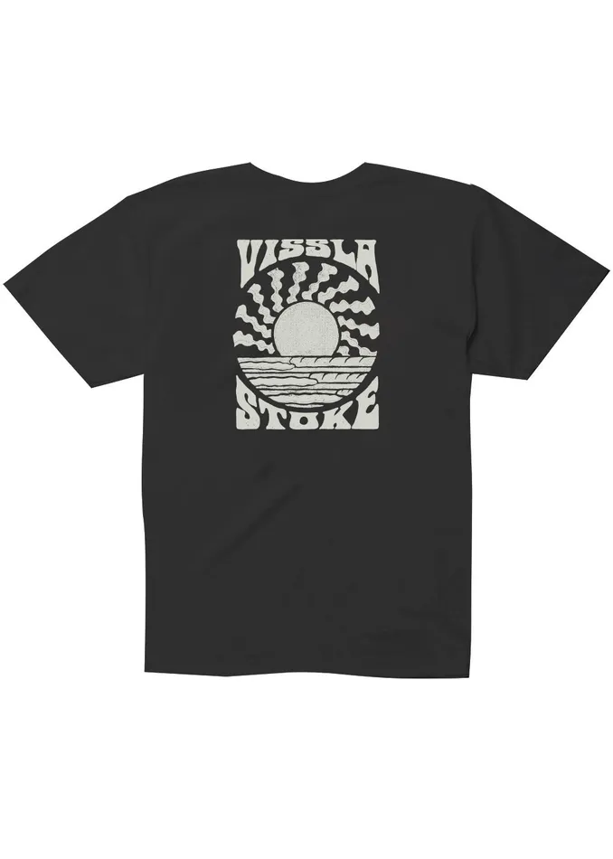 Solar Spin Boys Tee Black Clothing Vissla Youth