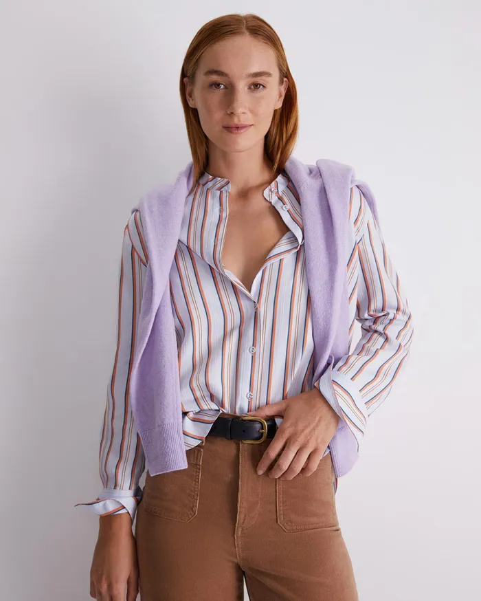 Sportscraft Ally Stripe Shirt Bluewhite Women Shirts