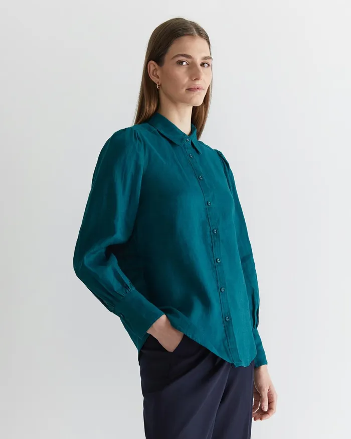 Sportscraft Amy Blouse Teal Women Shirts