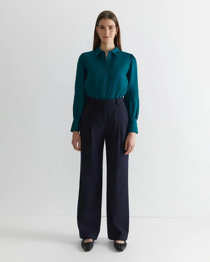 Sportscraft Amy Blouse Teal Women Shirts
