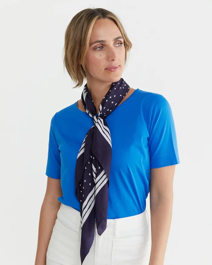 Sportscraft Bermuda Scarf Navy Multi Women Scarves