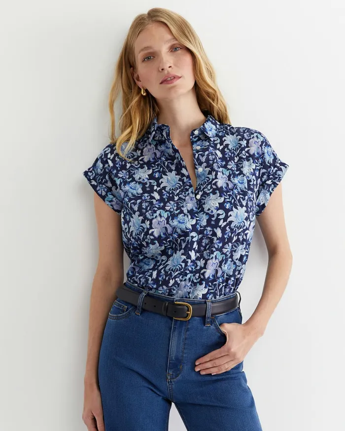 Sportscraft Butterfly Short Sleeve Liberty Shirt Multi Women Shirts