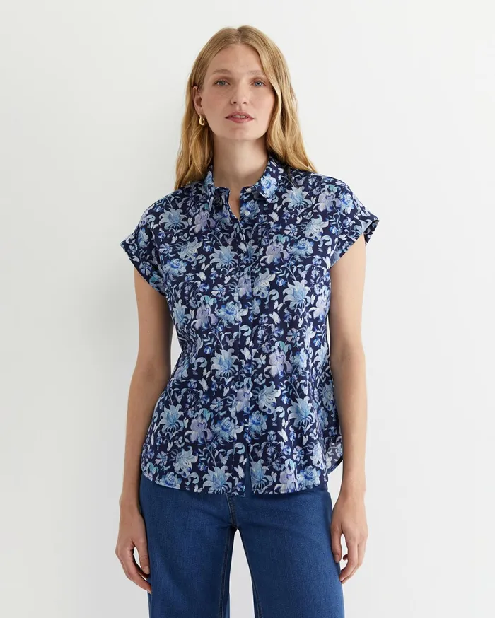 Sportscraft Butterfly Short Sleeve Liberty Shirt Multi Women Shirts