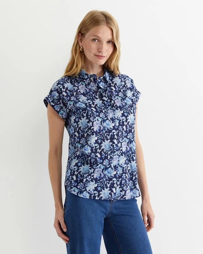 Sportscraft Butterfly Short Sleeve Liberty Shirt Multi Women Shirts