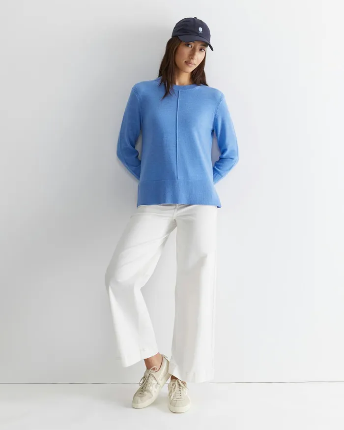 Sportscraft Cass Merino Wool Knit Azure Women Knits and Cardigans