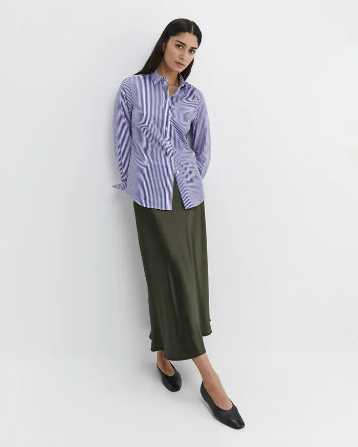 Sportscraft Charlotte Bias Slip Skirt Dark Khaki Women Skirts