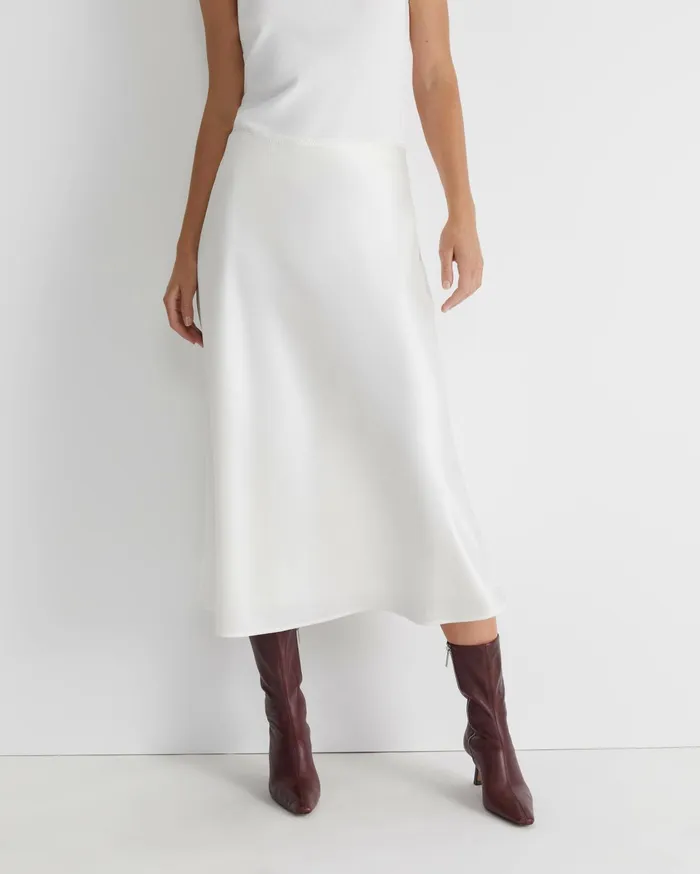 Sportscraft Charlotte Bias Slip Skirt Milk Women Skirts