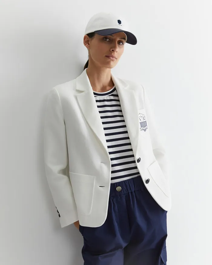 Sportscraft Club Jersey Blazer Milk Women Blazers