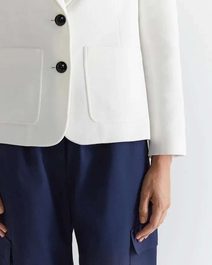 Sportscraft Club Jersey Blazer Milk Women Blazers