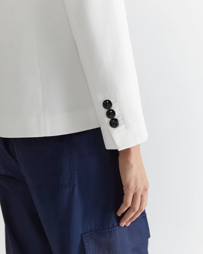 Sportscraft Club Jersey Blazer Milk Women Blazers