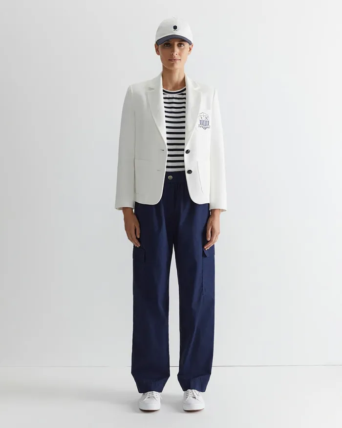 Sportscraft Club Jersey Blazer Milk Women Blazers