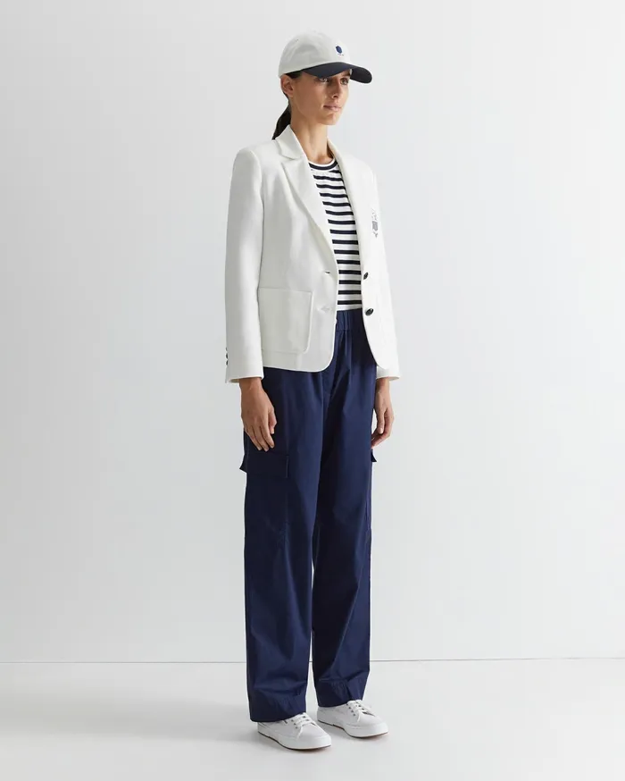 Sportscraft Club Jersey Blazer Milk Women Blazers