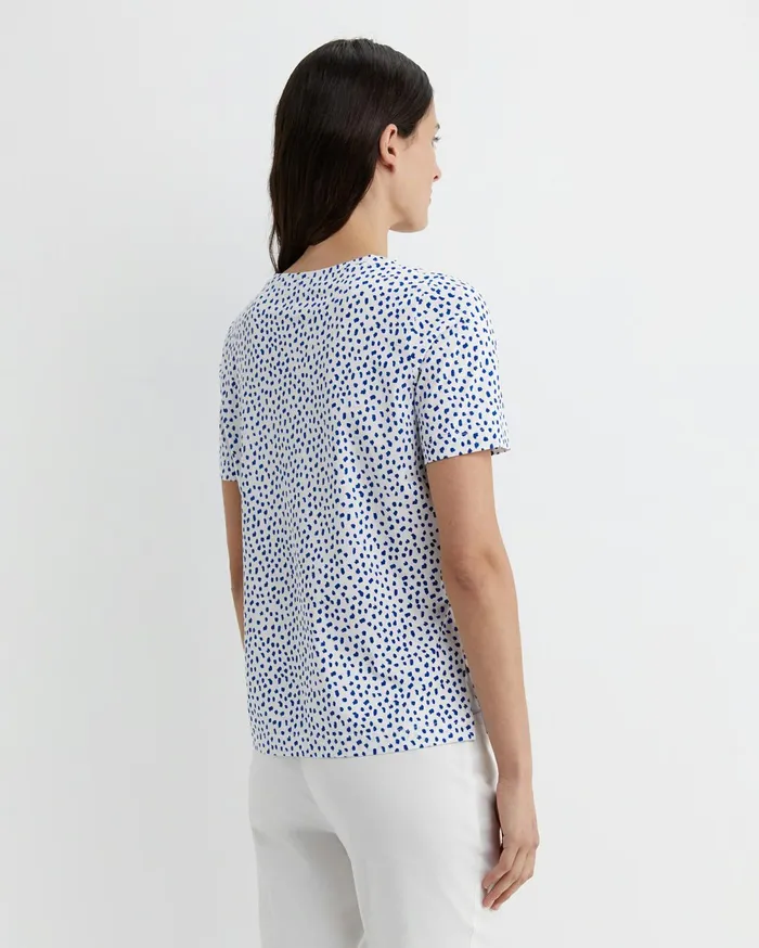 Sportscraft Dashy Mercerised Tee Whiteblue Women Tops and Tees