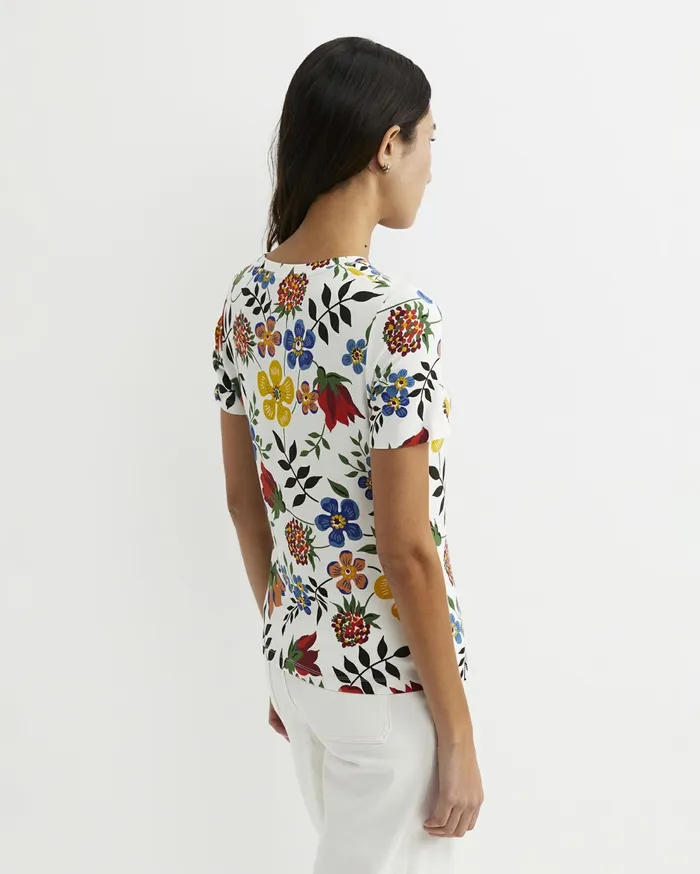 Sportscraft Edenham Short Sleeve Liberty Tee Whitemulti Women Tops and Tees