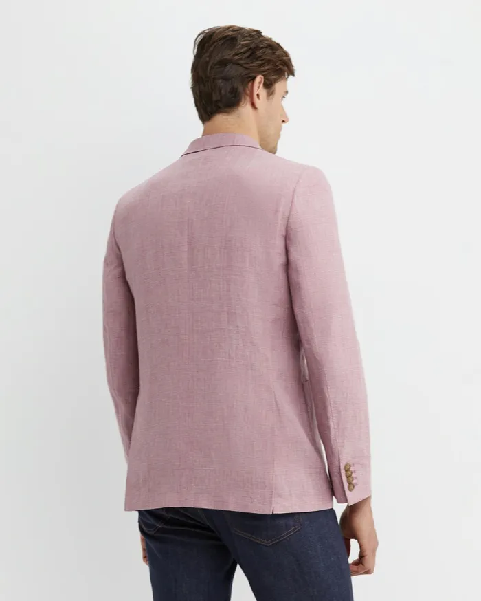 Sportscraft Farrer Linen Sports Jacket Dusty Pink Men Jackets and Blazers