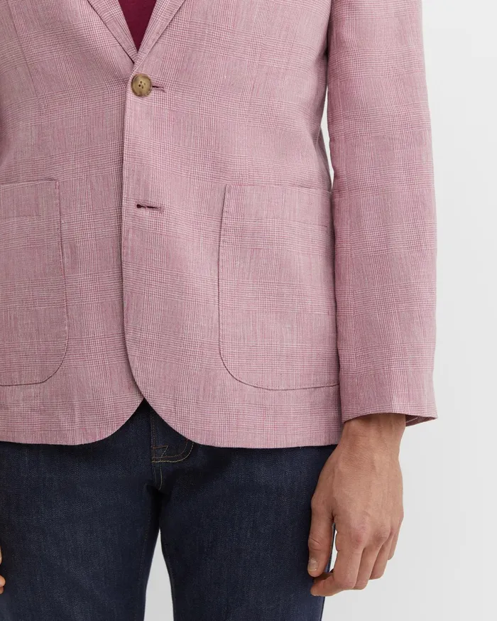 Sportscraft Farrer Linen Sports Jacket Dusty Pink Men Jackets and Blazers