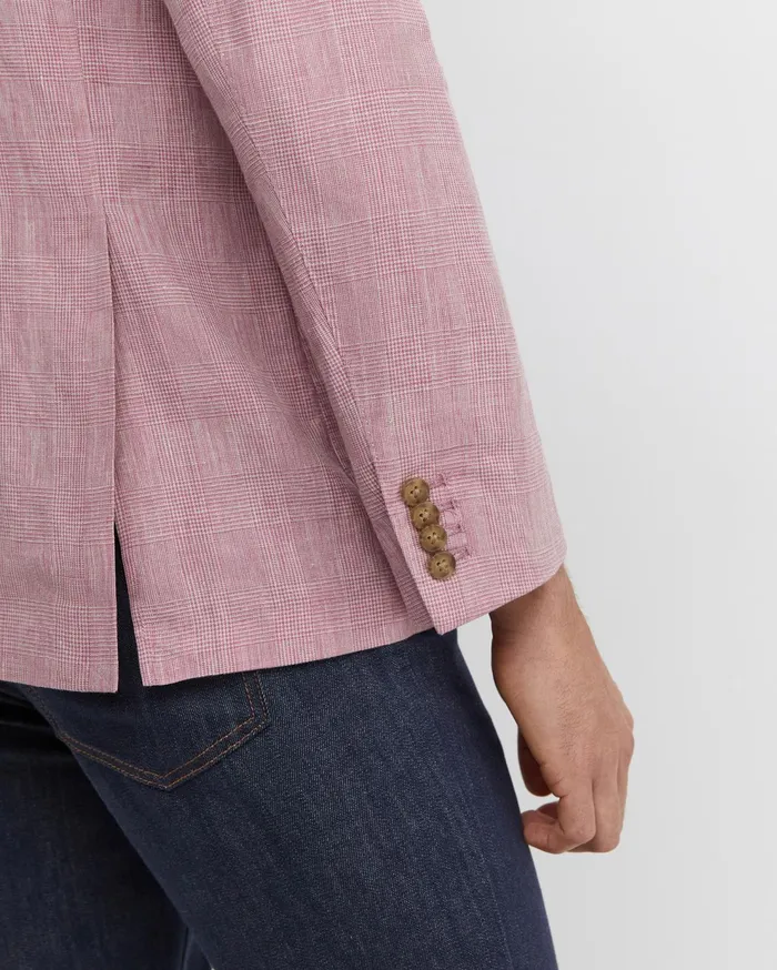 Sportscraft Farrer Linen Sports Jacket Dusty Pink Men Jackets and Blazers