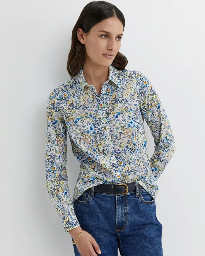 Sportscraft Felda Liberty Shirt White Multi Women Shirts
