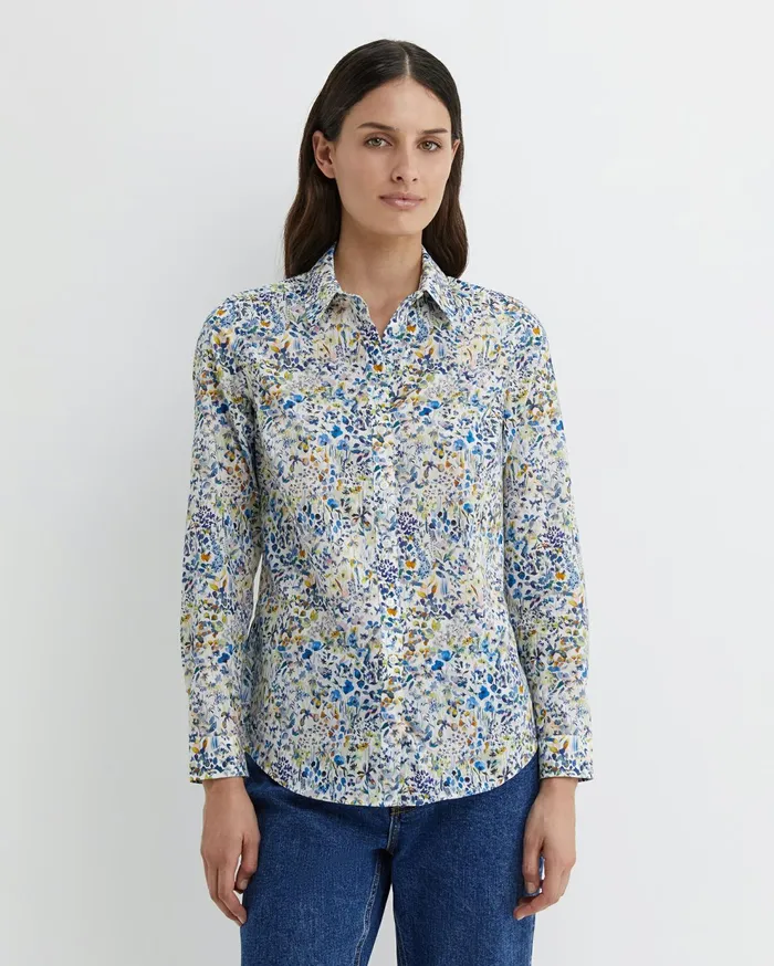 Sportscraft Felda Liberty Shirt White Multi Women Shirts